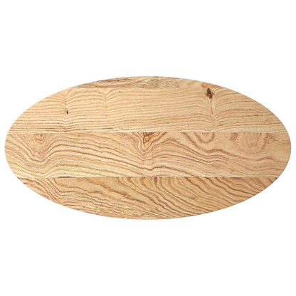 Tafelblad 100x50x2 cm ovaal massief eikenhout