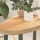 Tafelblad ovaal 80x40x4 cm massief eikenhout