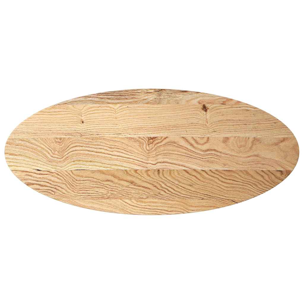 Tafelblad Ovaal Massief Eikenhout 140 x 60 x 4 cm Naturel