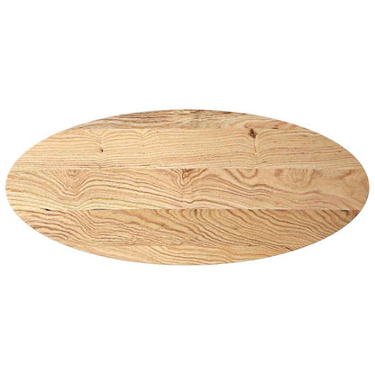 Tafelblad Ovaal Massief Eikenhout 140 x 60 x 4 cm Naturel