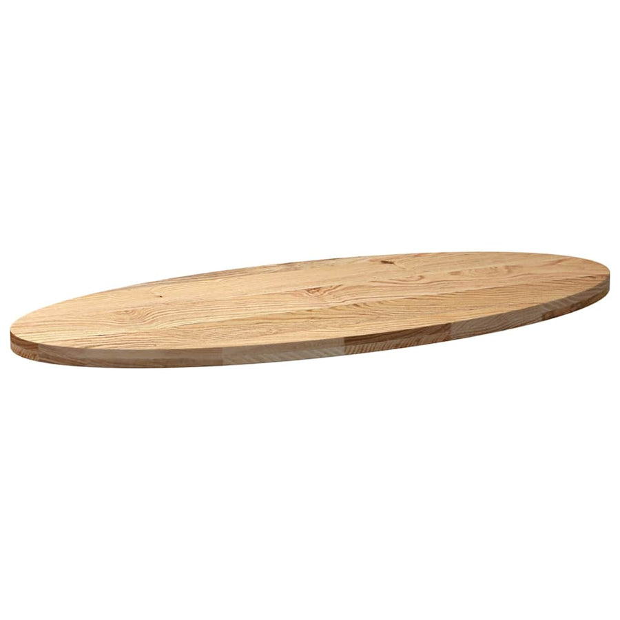 Tafelblad Ovaal Massief Eikenhout 140 x 60 x 4 cm Naturel