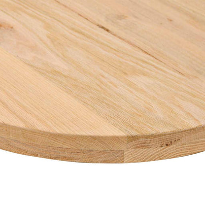 Tafelblad Ovaal Massief Eikenhout 140 x 60 x 4 cm Naturel