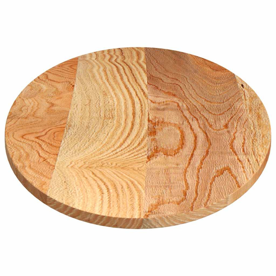 Tafelblad 140x60x2 cm ovaal massief eikenhout lichtbruin