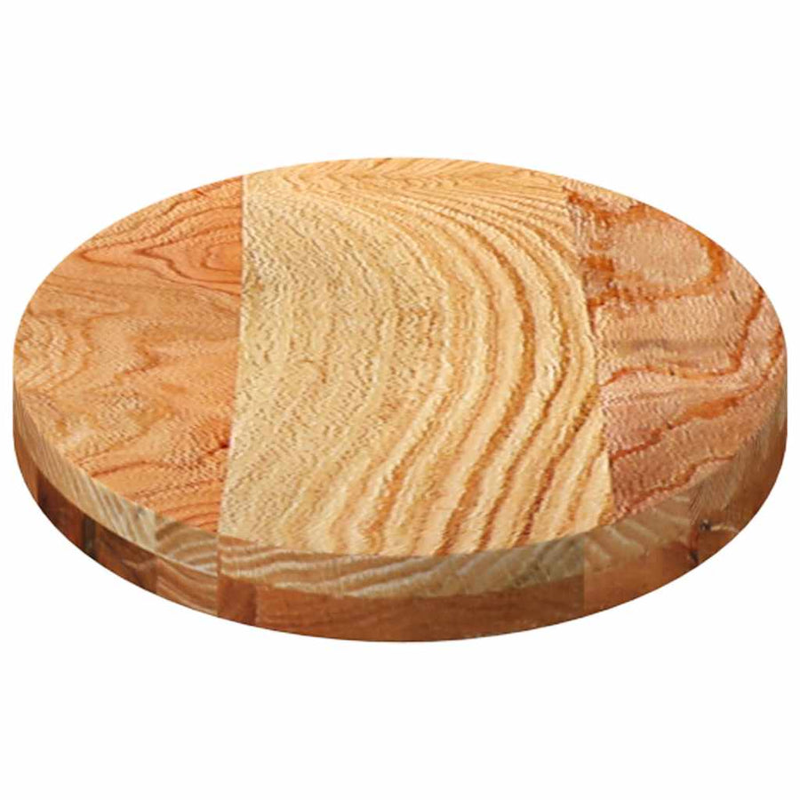 Tafelblad 80x40x4 cm ovaal massief eikenhout lichtbruin