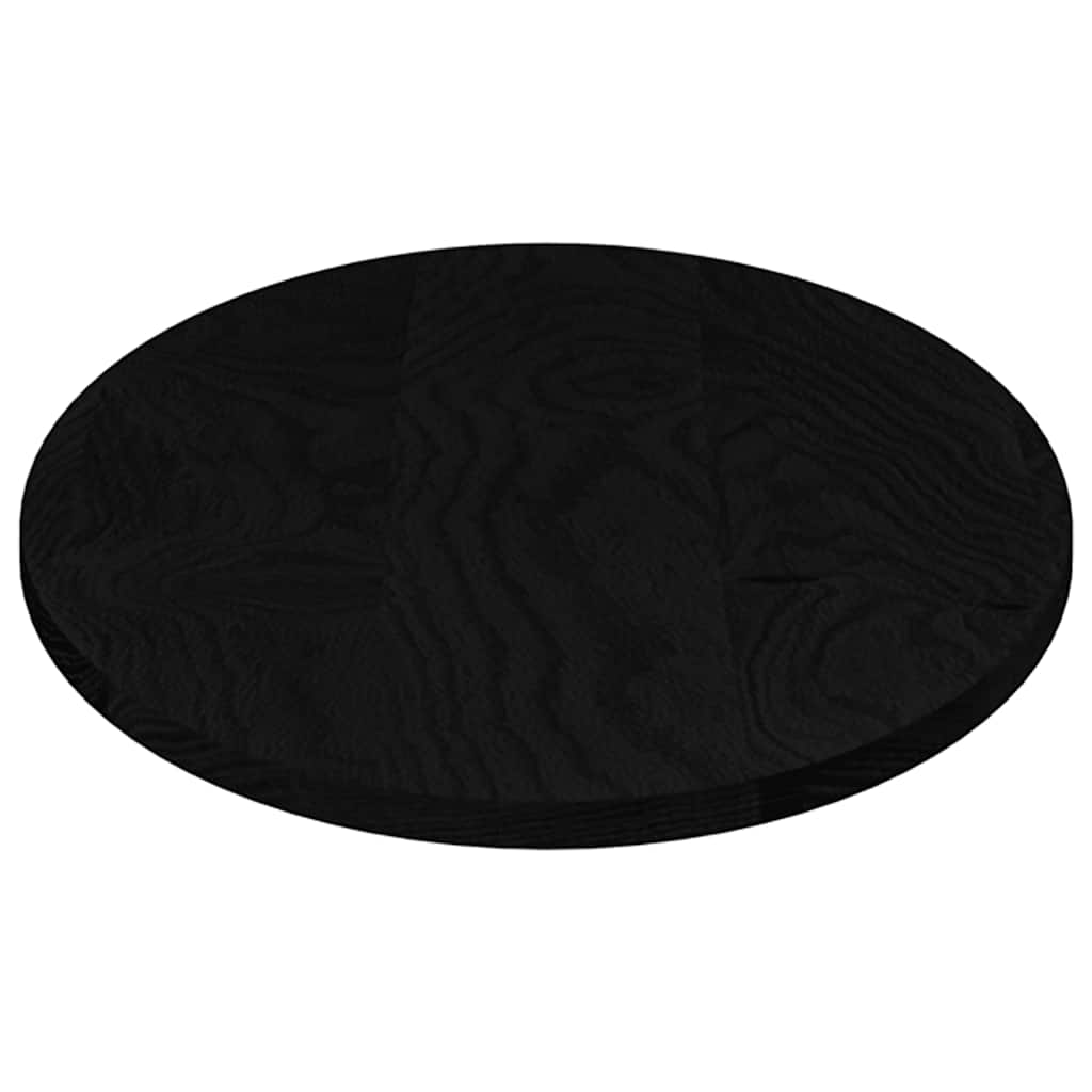 Tafelblad 100x50x2 cm ovaal massief eikenhout donkerbruin