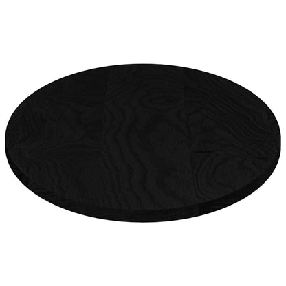 Tafelblad 100x50x2 cm ovaal massief eikenhout donkerbruin