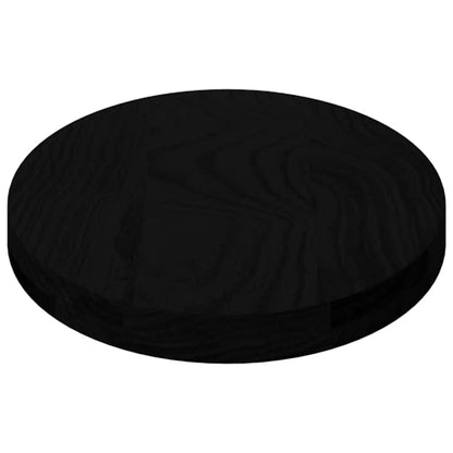 Tafelblad 80x40x4 cm ovaal massief eikenhout donkerbruin
