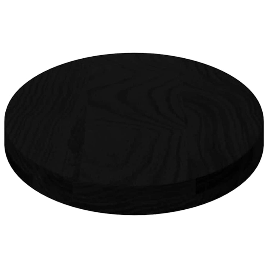 Tafelblad 80x40x4 cm ovaal massief eikenhout donkerbruin