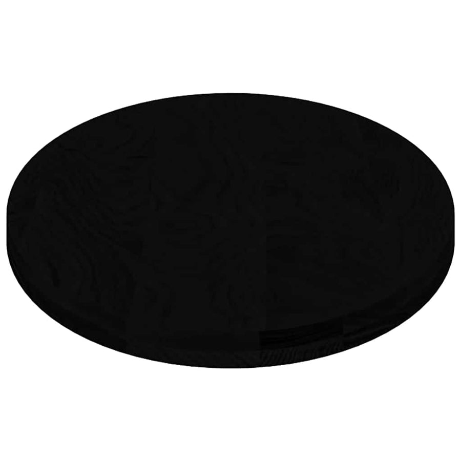 Tafelblad 120x60x4 cm ovaal massief eikenhout donkerbruin