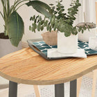 Tabletop 80x40x2 cm oval solid oak