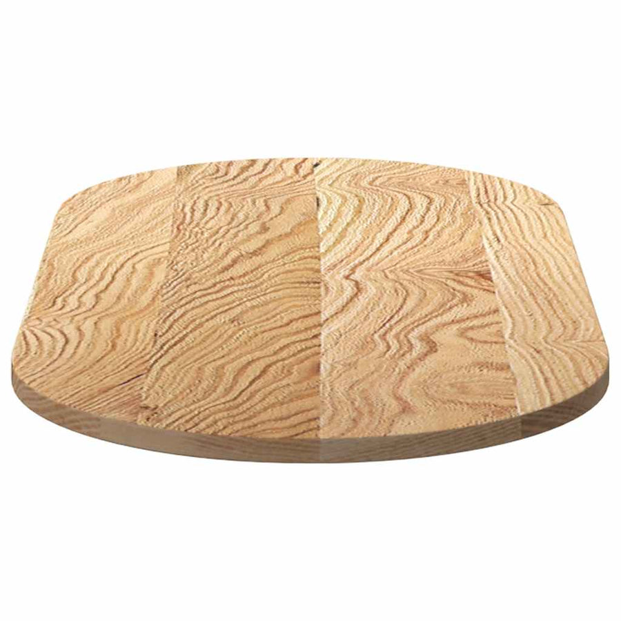 Tafelblad 100x50x2 cm ovaal massief eikenhout