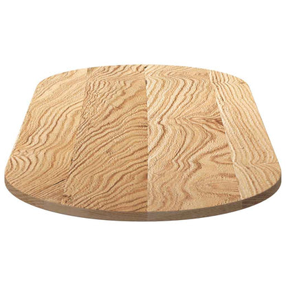 Tafelblad 140x60x2 cm ovaal massief eikenhout
