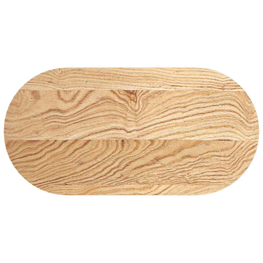 Tafelblad 80x40x4 cm ovaal massief eikenhout