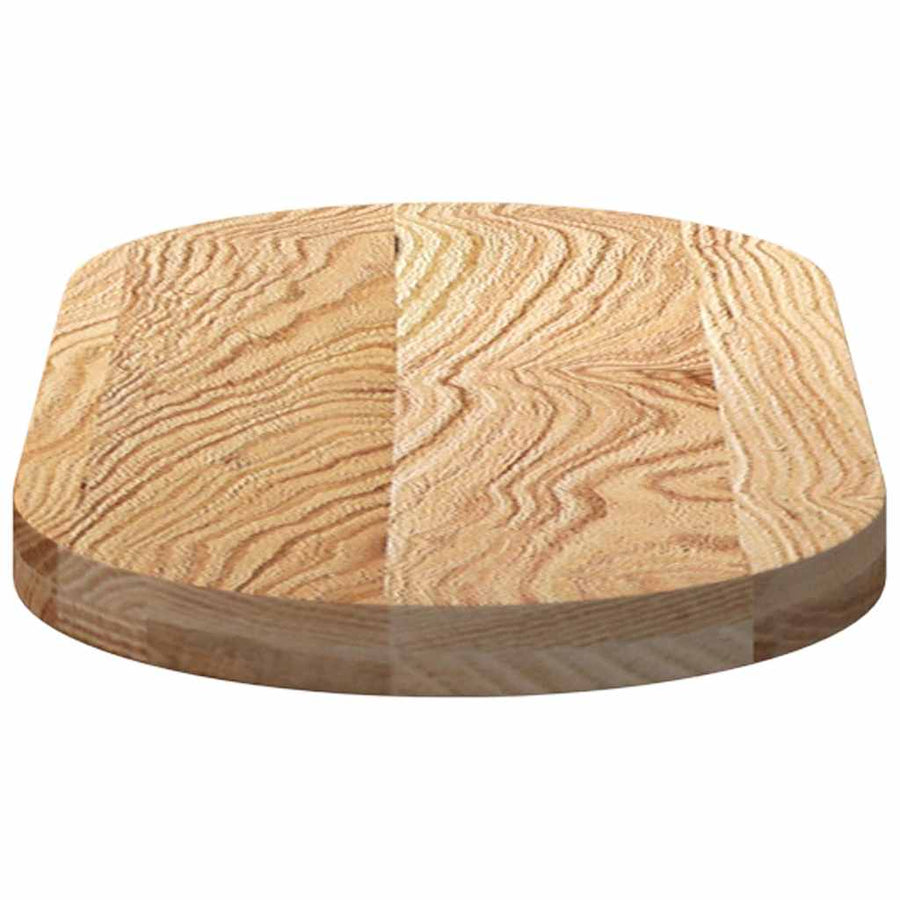 Tafelblad 80x40x4 cm ovaal massief eikenhout