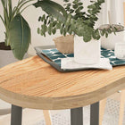 Tabletop 80x40x4 cm oval solid oak