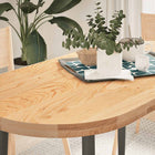 Tabletop 120x60x4 cm oval solid oak