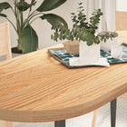 Tabletop 140x60x4 cm oval solid oak