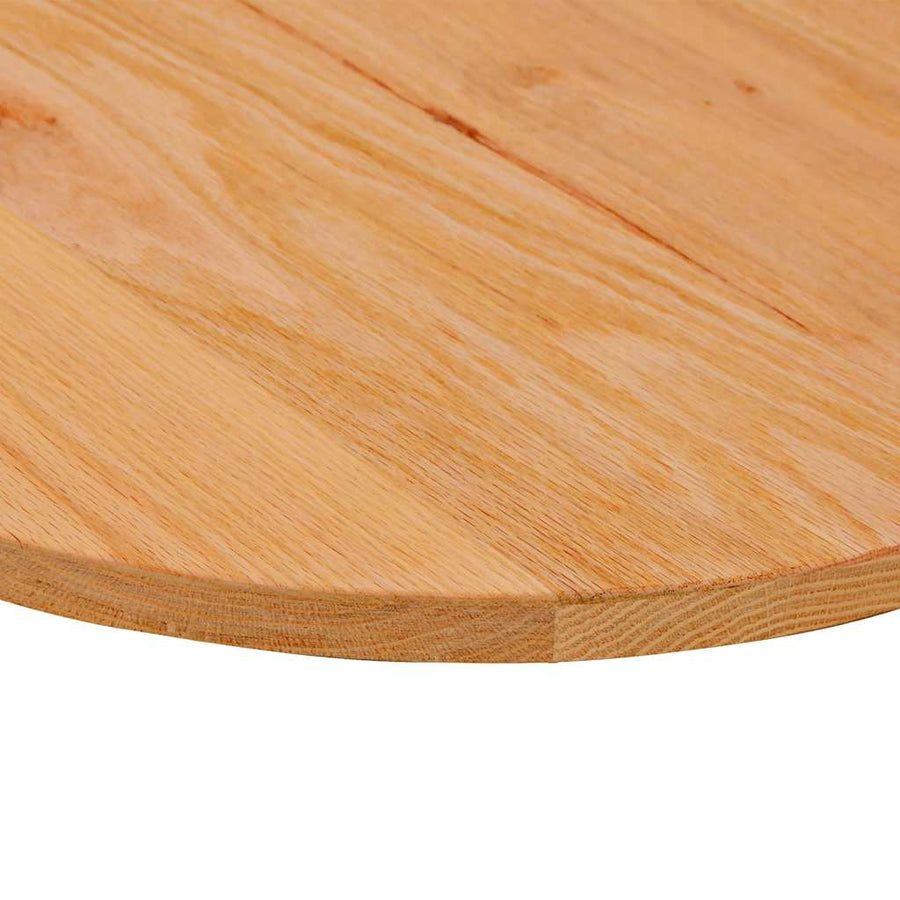 Tafelblad 140x60x2 cm ovaal massief eikenhout lichtbruin