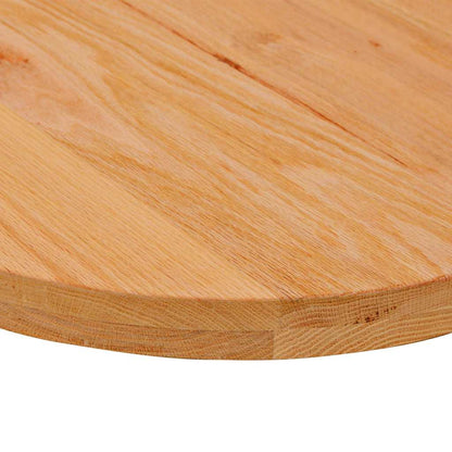 Tafelblad 80x40x4 cm ovaal massief eikenhout lichtbruin