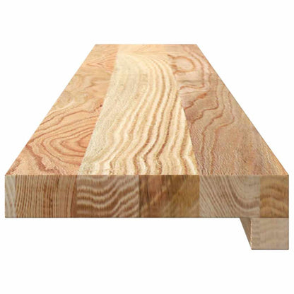 Vensterbanken 2 st onbehandeld 110x15x2 cm massief eikenhout