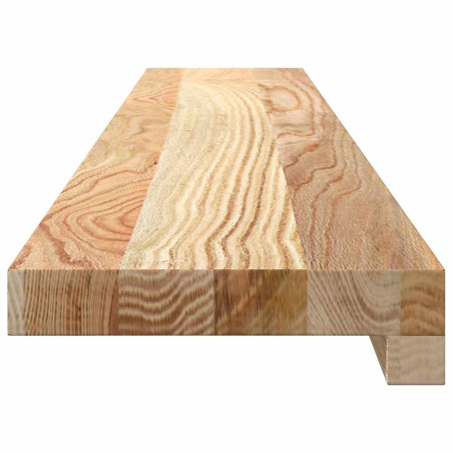 Vensterbanken 2 st onbehandeld 110x15x2 cm massief eikenhout