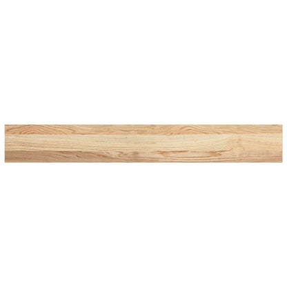Vensterbanken 2 st onbehandeld 110x15x2 cm massief eikenhout
