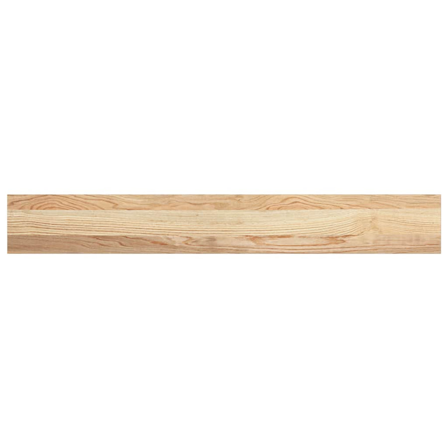 Vensterbanken 2 st onbehandeld 110x15x2 cm massief eikenhout