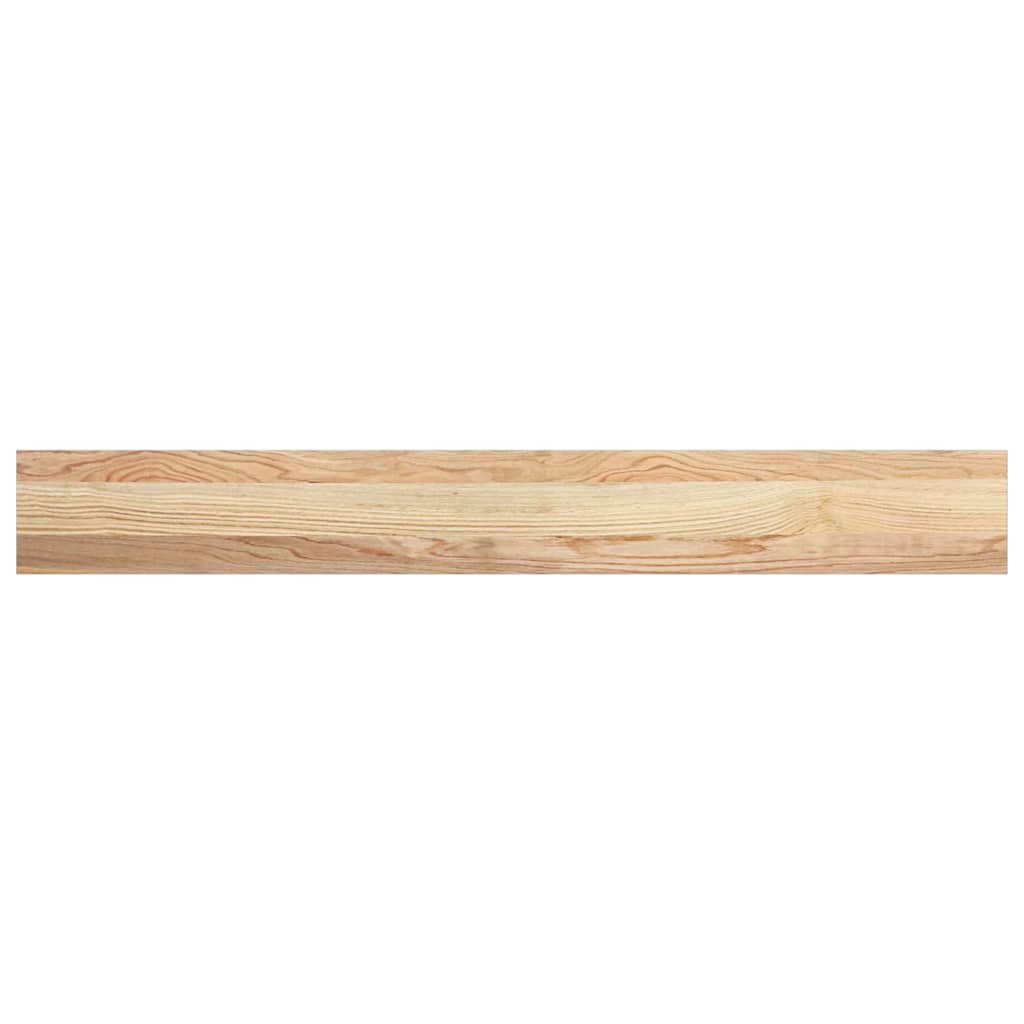 Vensterbanken 2 st onbehandeld 120x15x2 cm massief eikenhout