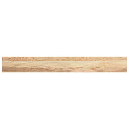 Vensterbanken 2 st onbehandeld 120x15x2 cm massief eikenhout