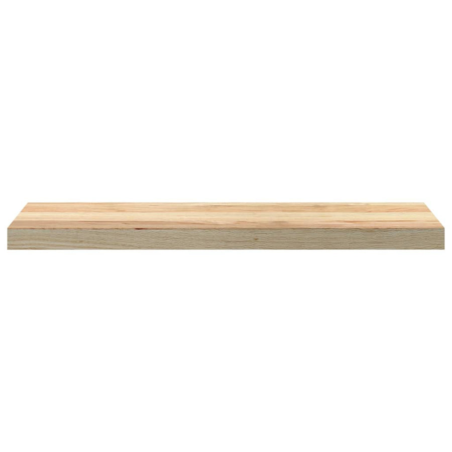 Vensterbanken 2 st onbehandeld 80x20x2 cm massief eikenhout