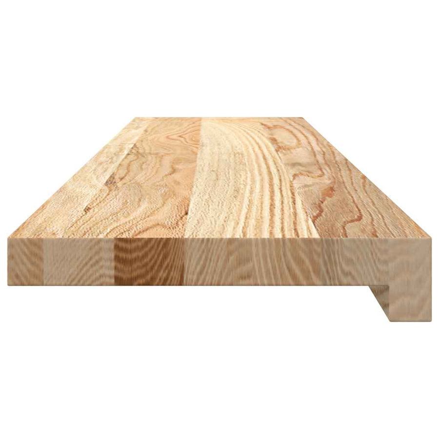 Vensterbanken 2 st onbehandeld 90x20x2 cm massief eikenhout