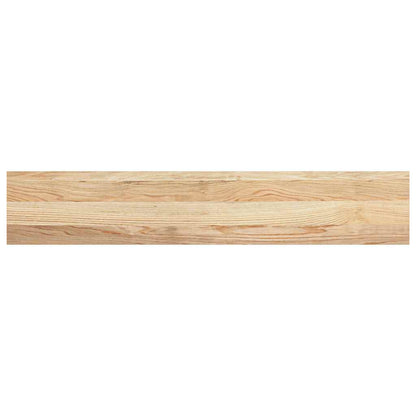 Vensterbanken 2 st onbehandeld 110x20x2 cm massief eikenhout