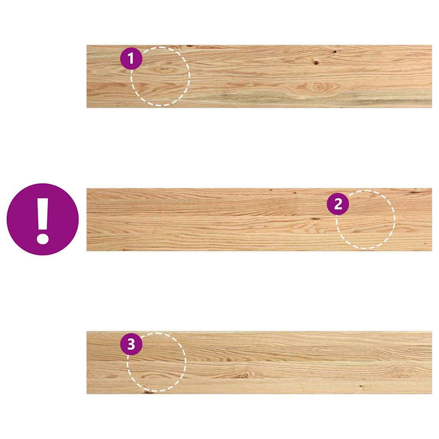 Vensterbanken 2 st onbehandeld 110x20x2 cm massief eikenhout