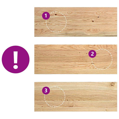 Vensterbanken 2 st onbehandeld 70x25x2 cm massief eikenhout