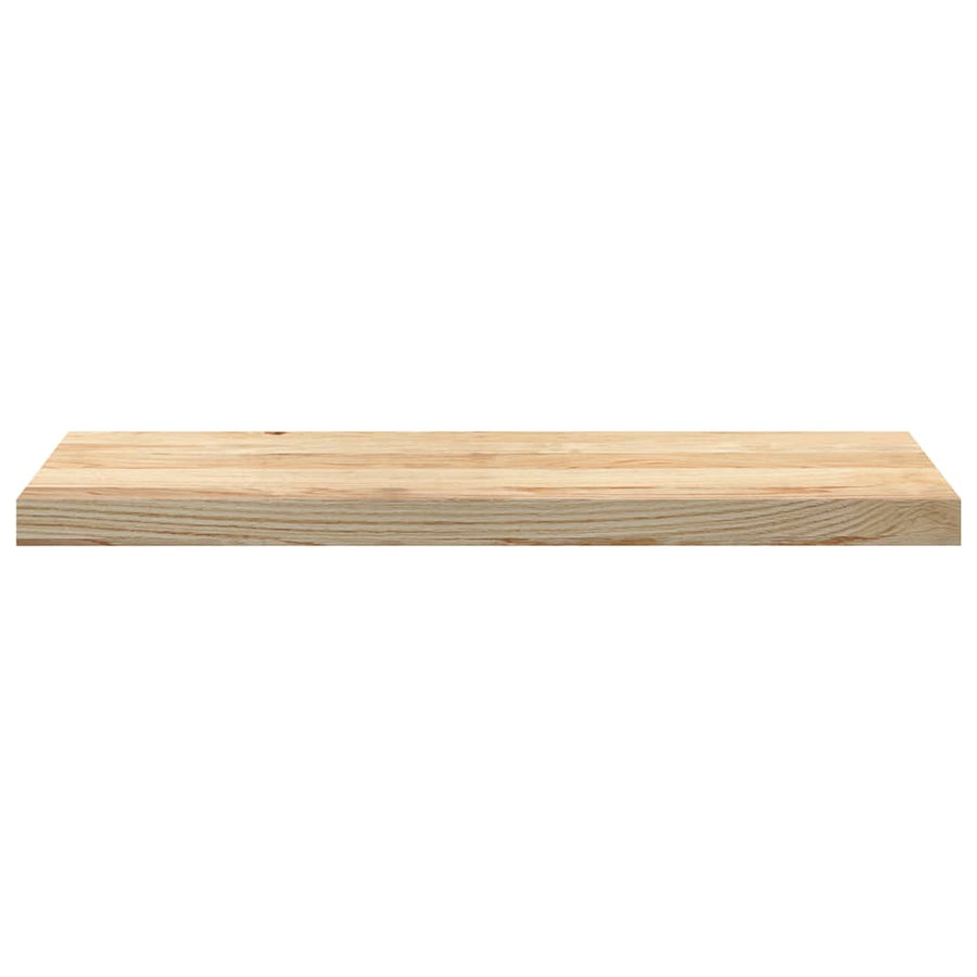 Vensterbanken 2 st onbehandeld 80x25x2 cm massief eikenhout