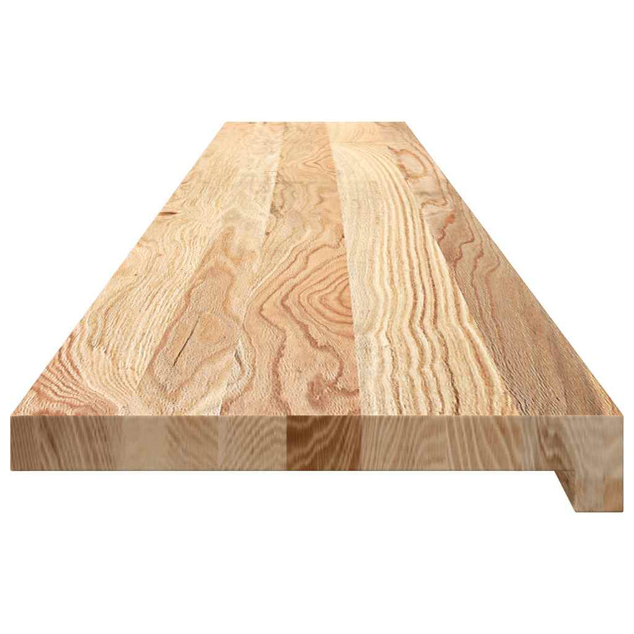 Vensterbanken 2 st onbehandeld 160x25x2 cm massief eikenhout