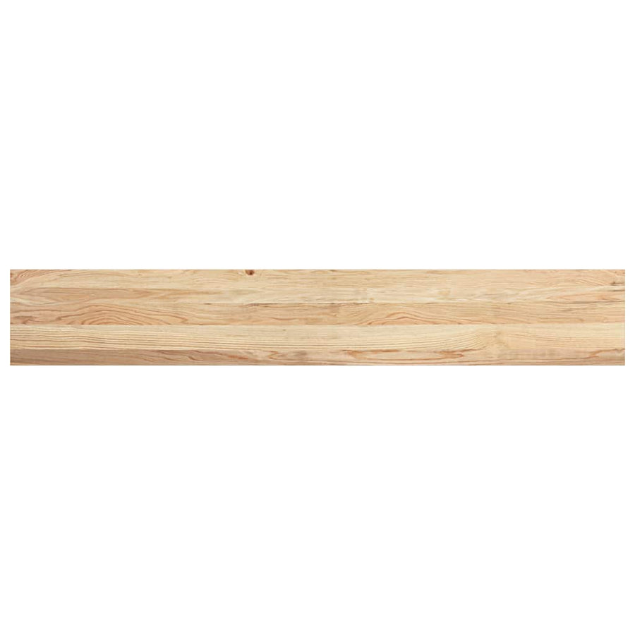 Vensterbanken 2 st onbehandeld 160x25x2 cm massief eikenhout