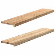 Windowsills 2 pcs untreated 120x30x2 cm solid oak