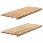 Windowsills 2 pcs untreated 100x40x2 cm solid oak wood
