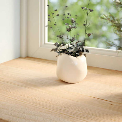 Vensterbanken 2 st onbehandeld 100x40x2 cm massief eikenhout