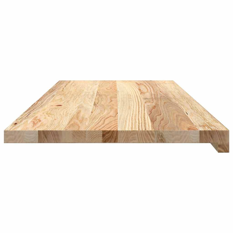 Vensterbanken 2 st onbehandeld 100x40x2 cm massief eikenhout