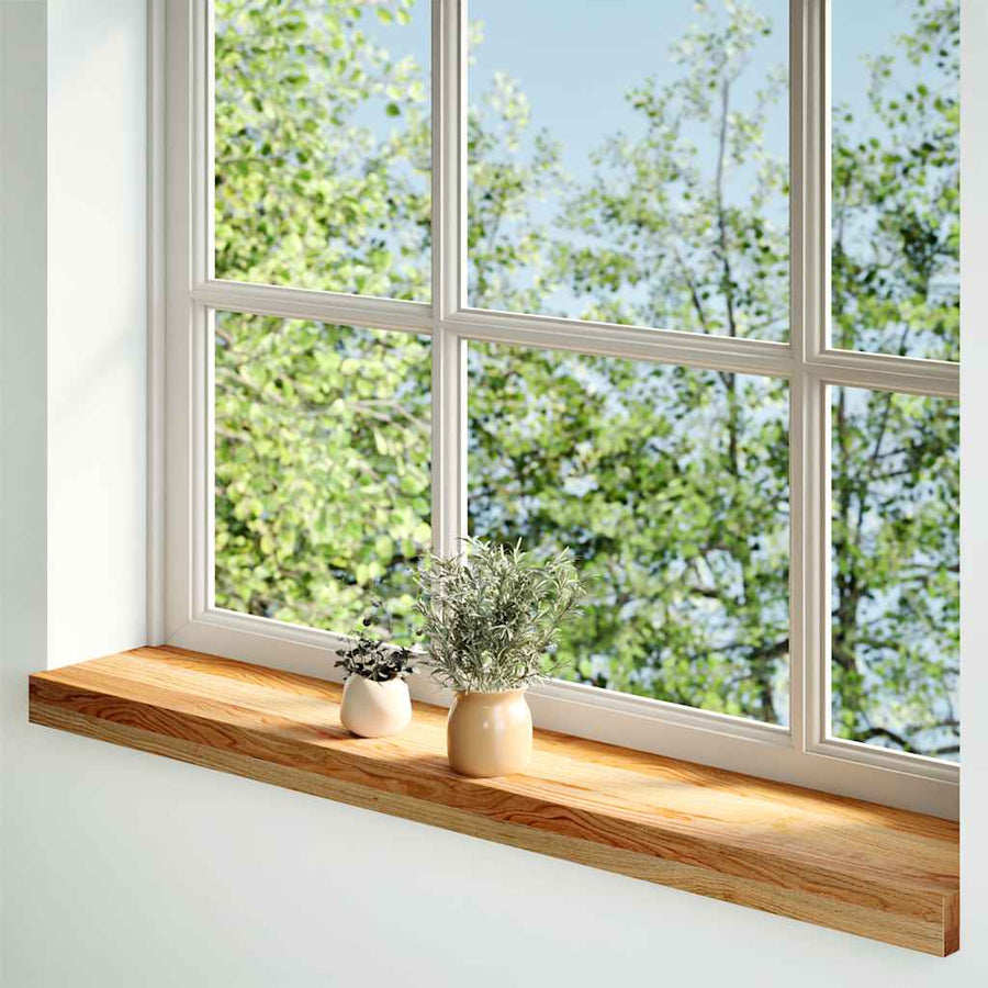 Vensterbanken 2 st 70x15x2 cm massief eikenhout lichtbruin