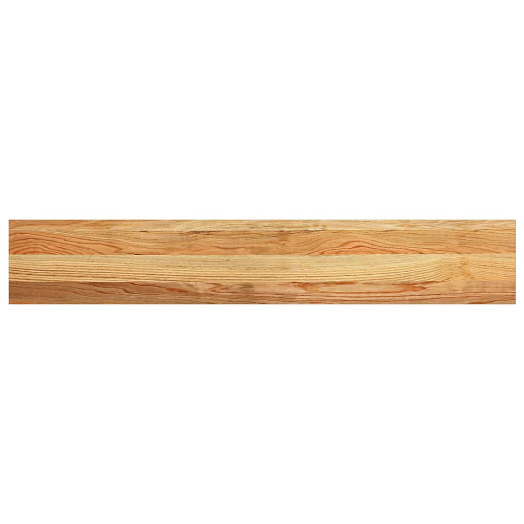 Vensterbanken 2 st 120x20x2 cm massief eikenhout lichtbruin