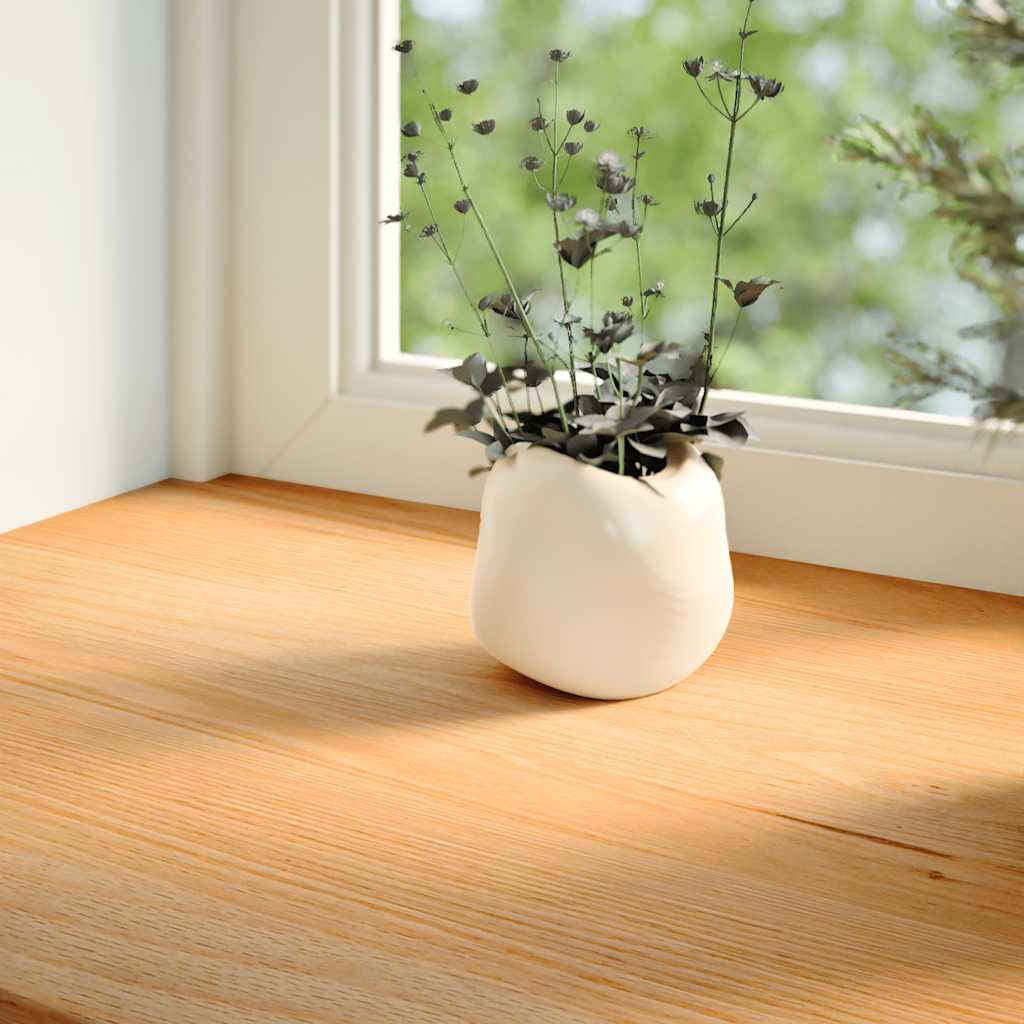 Vensterbanken 2 st 160x20x2 cm massief eikenhout lichtbruin