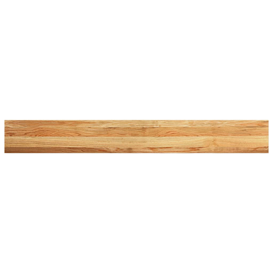 Vensterbanken 2 st 160x20x2 cm massief eikenhout lichtbruin