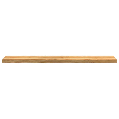 Vensterbanken 2 st 140x25x2 cm massief eikenhout lichtbruin