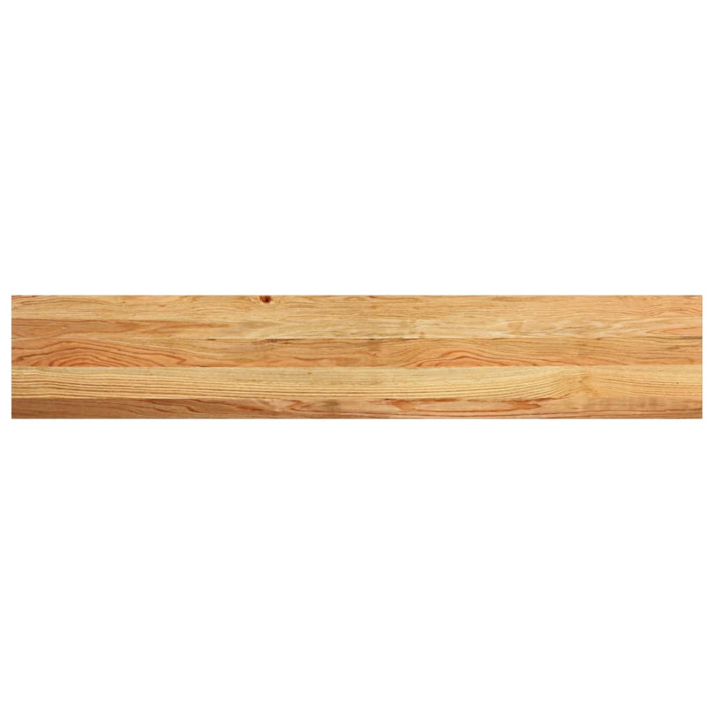 Vensterbanken 2 st 140x25x2 cm massief eikenhout lichtbruin