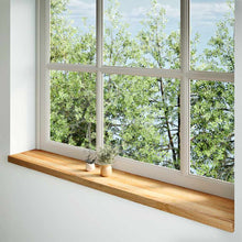 Vensterbanken 2 st 160x25x2 cm massief eikenhout lichtbruin