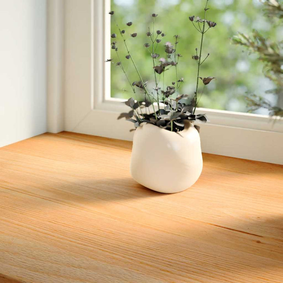 Vensterbanken 2 st 80x30x2 cm massief eikenhout lichtbruin