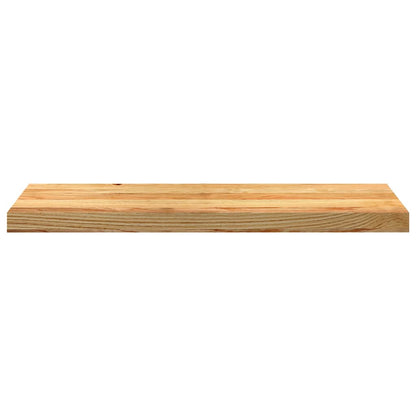 Vensterbanken 2 st 80x30x2 cm massief eikenhout lichtbruin